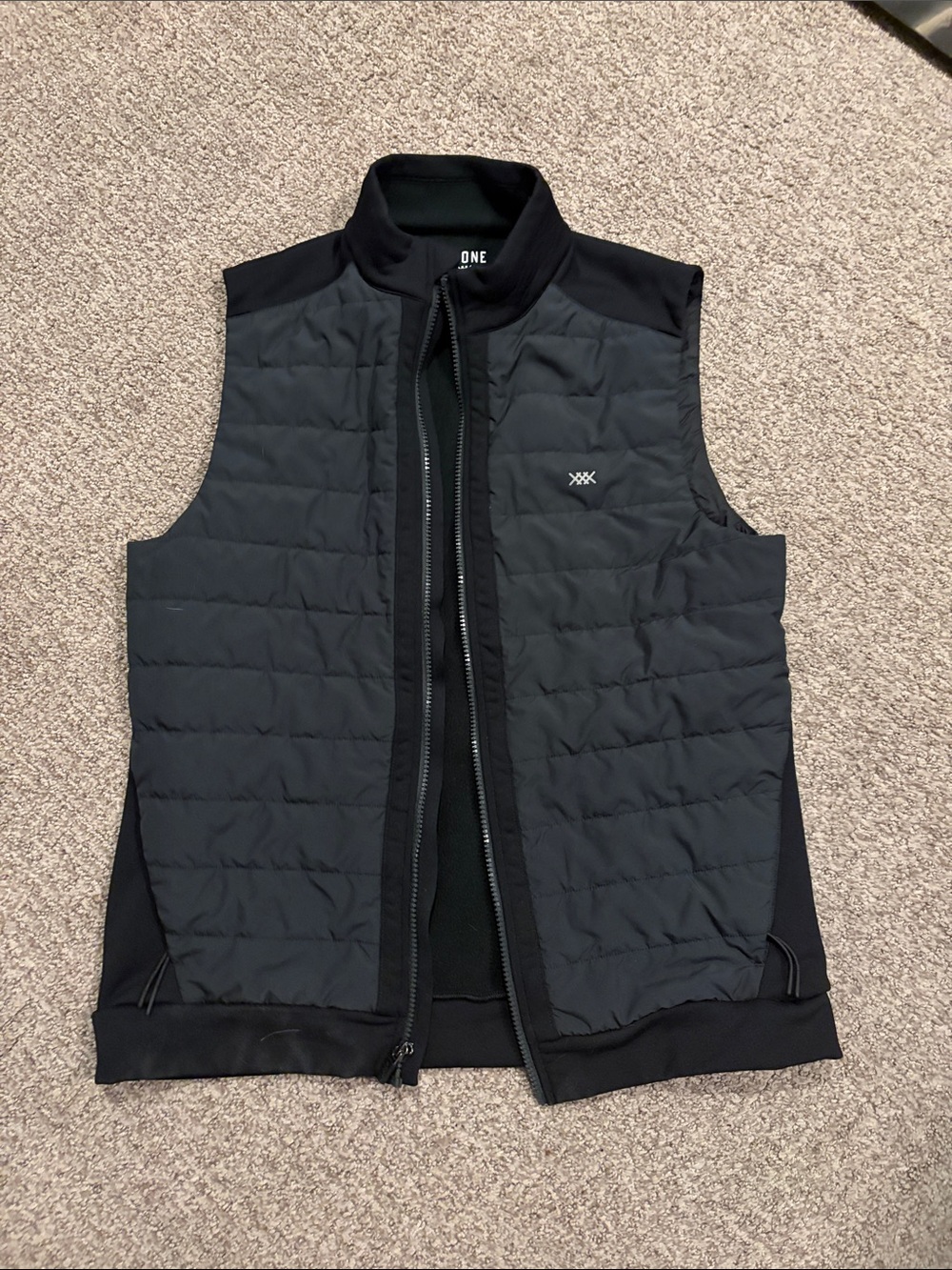 RHONE Black Quilted Performance Vest
